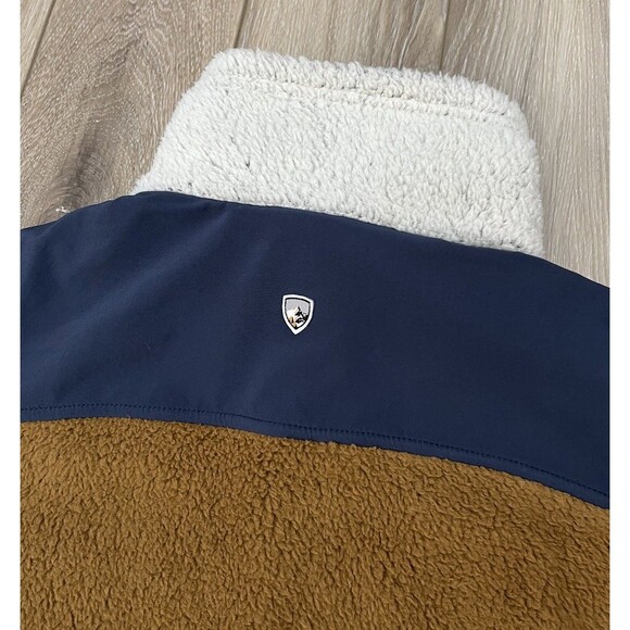 Kuhl Prism 1/4 Zip Sherpa Fleece Pullover Sweatshirt Women’s Medium Zip Pockets - Picture 6 of 11